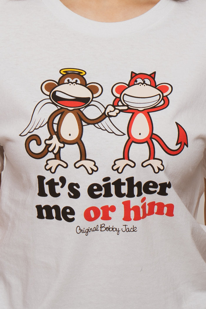 Me Or Him - Bobby Jack Unisex T-Shirt - White