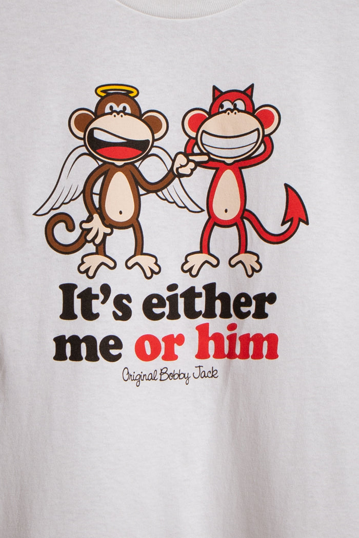 Me Or Him - Bobby Jack Unisex T-Shirt - White