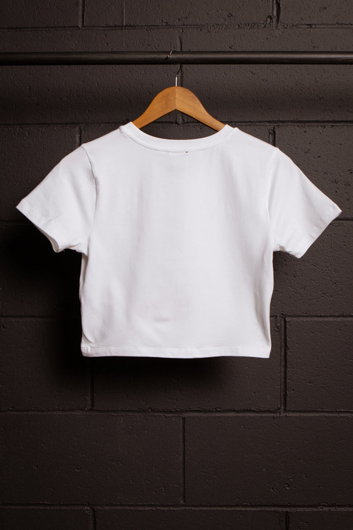 Me Or Him- Bobby Jack Baby Tee - White