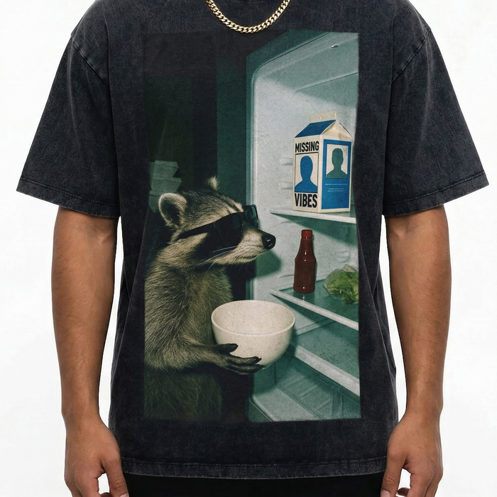 Missing Vibes Raccoon T-Shirt