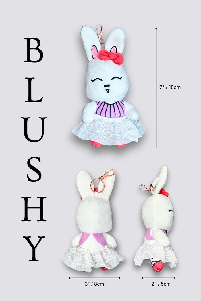 Motleyville Plush Doll Charm Keychain - Blushy