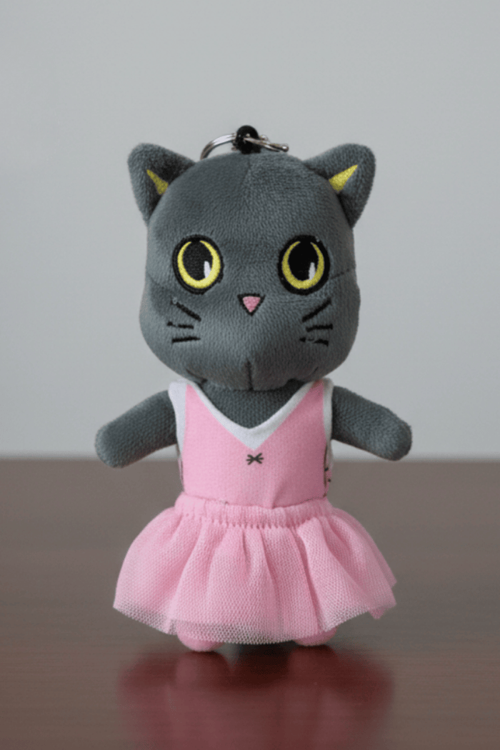 Motleyville Plush Doll Charm Keychain - Cocoa