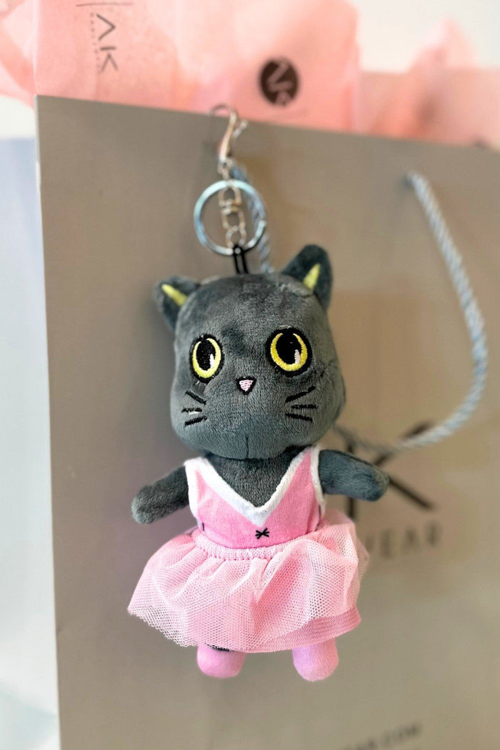 Motleyville Plush Doll Charm Keychain - Cocoa