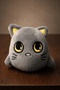 Motleyville Puffy Plush Charm Keychain - Cocoa