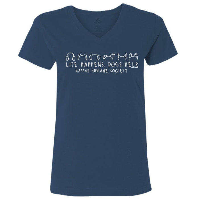 Nassau Humane Society - Ladies T-Shirt V-Neck