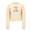 No Barkie Before Coffee Cropped Crewneck Sweatshirt