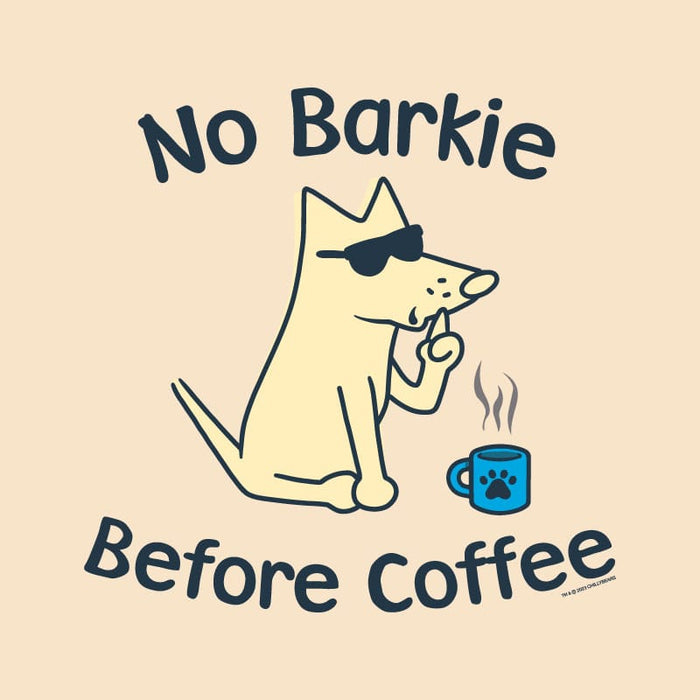 No Barkie Before Coffee Cropped Crewneck Sweatshirt