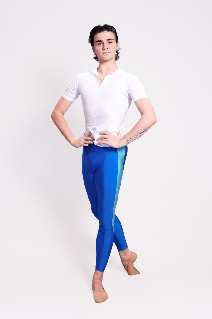NOAH Men’s Footless Ballet Tights Legging in Motley · BlueTide