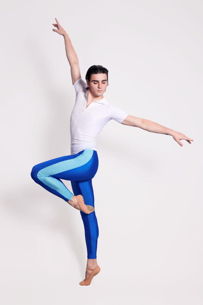 NOAH Men’s Footless Ballet Tights Legging in Motley · BlueTide
