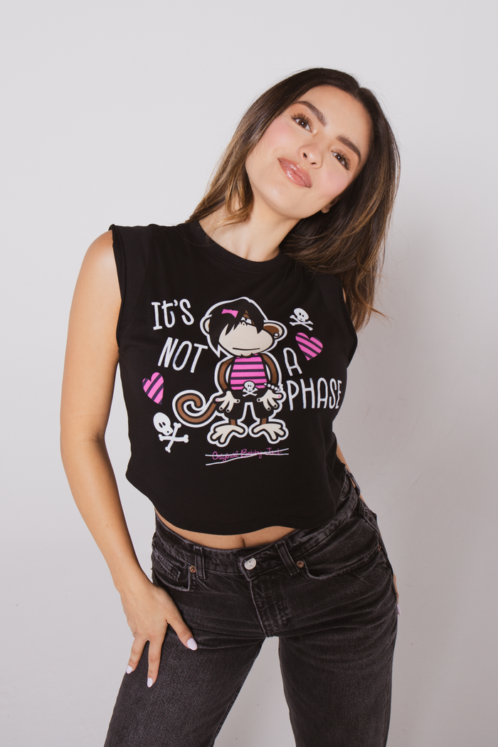 Not A Phase - Bobby Jack Muscle Tee - Black