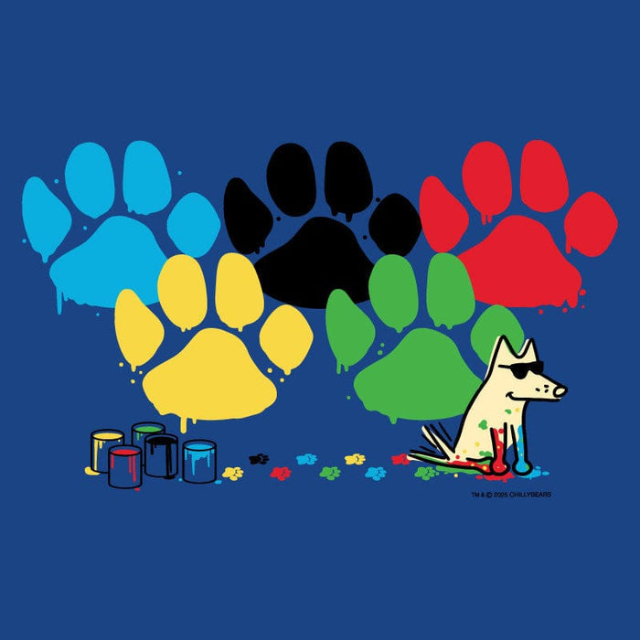 Painted Paws - Ladies T-Shirt V-Neck