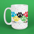 Painted Paws - Large Coffee Mug