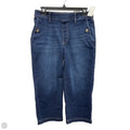 Pants Cropped By Croft And Barrow In Blue Denim, Size: S