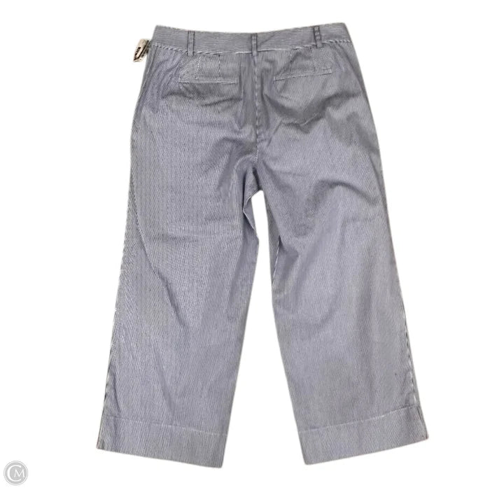 Pants Cropped By Talbots In Blue & White, Size: 8