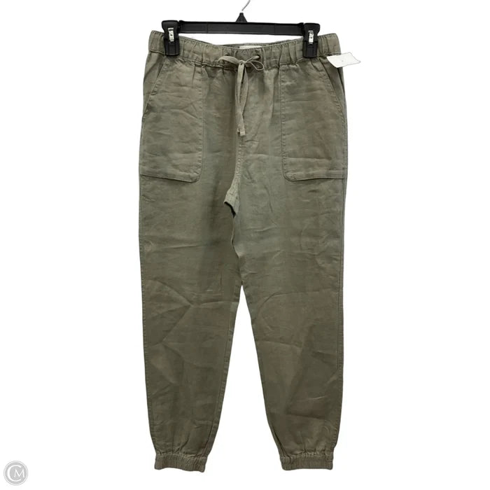 Pants Linen By C And C In Green, Size: S