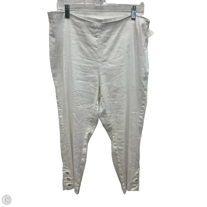Pants Linen By J. Jill In White, Size: 12p