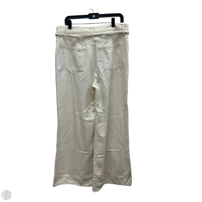 Pants Wide Leg By Loft In Cream, Size: 14