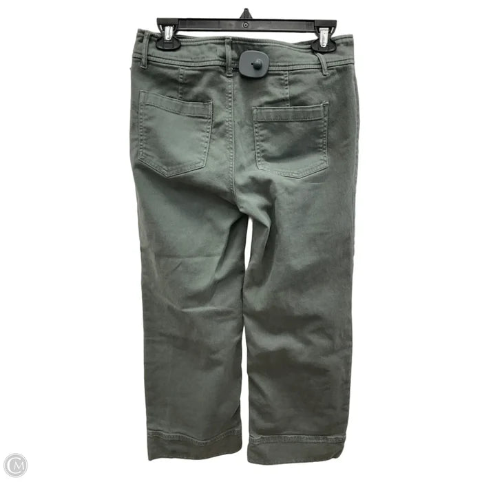 Pants Wide Leg By Loft In Green Denim, Size: 0