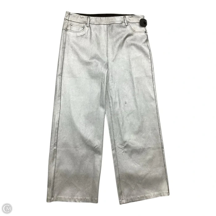 Pants Wide Leg By Lysse In Silver, Size: 14