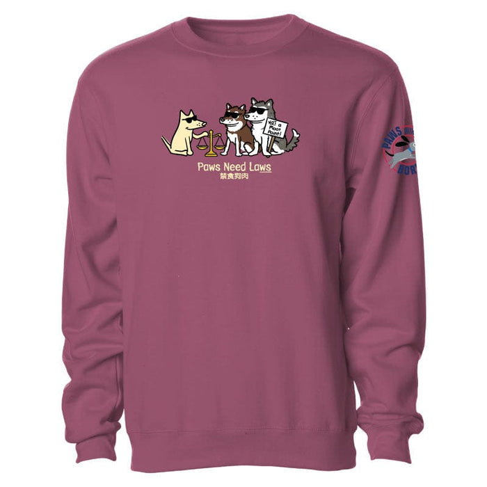 Paws Need Laws - Crewneck Sweatshirt