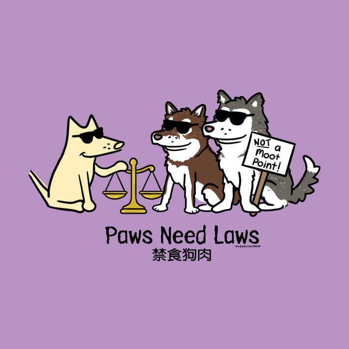 Paws Need Laws - Ladies T-Shirt V-Neck