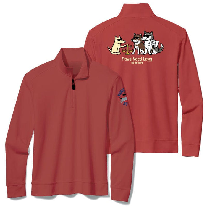 Paws Need Laws - Quarter Zip Sweatshirt