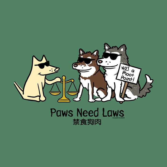 Paws Need Laws - Quarter Zip Sweatshirt