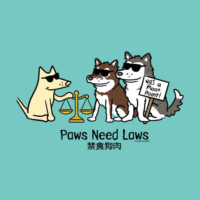 Paws Need Laws - Sweatshirt Pullover Hoodie