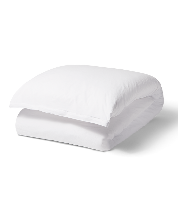 Percale Duvet Cover - Full/Queen - White