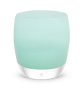 rainshine light teal hand-blown glass votive candle holder.