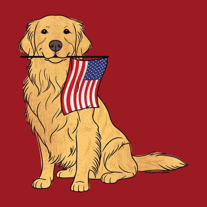 Red White and Golden - Ladies T-Shirt V-Neck