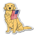 Red White and Golden - Sticker