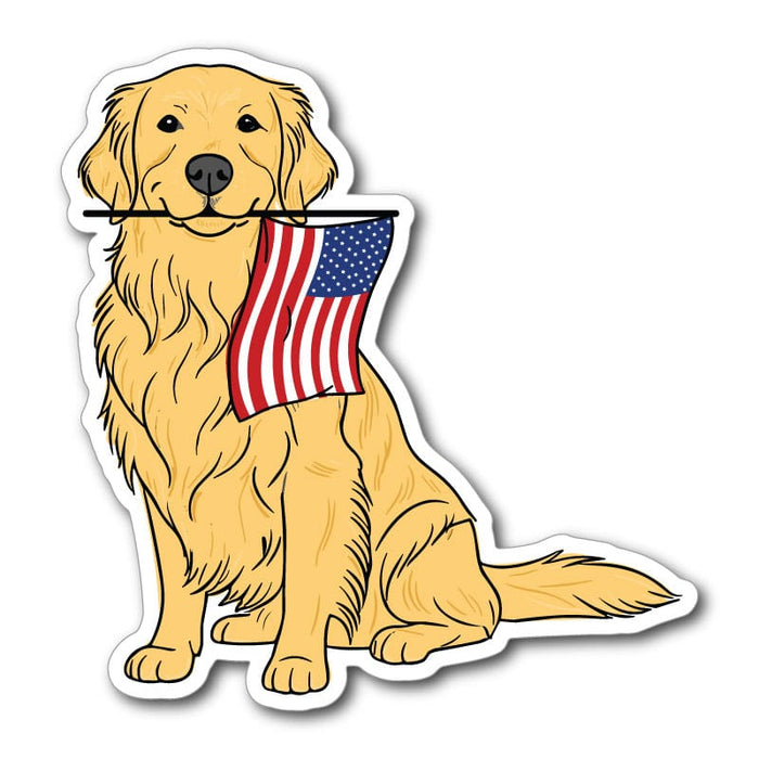 Red White and Golden - Sticker