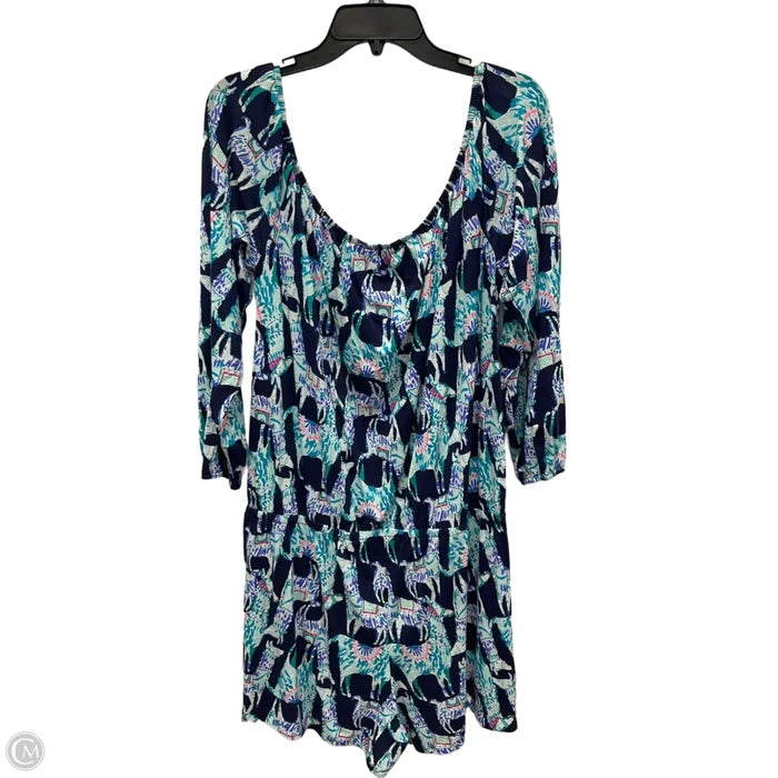 Romper Designer By Lilly Pulitzer In Blue, Size: Xl