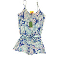 Romper Designer By Lilly Pulitzer In Blue, Size:M