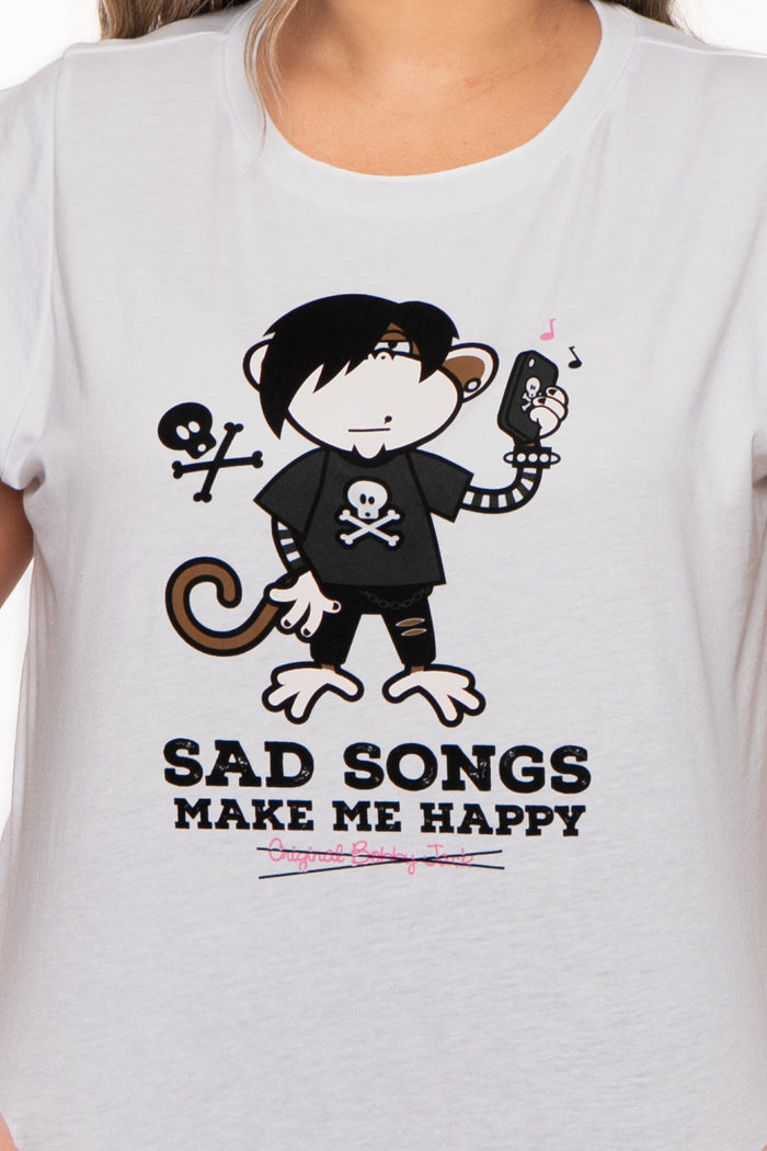 Sad Songs - Bobby Jack Muscle Tee - White