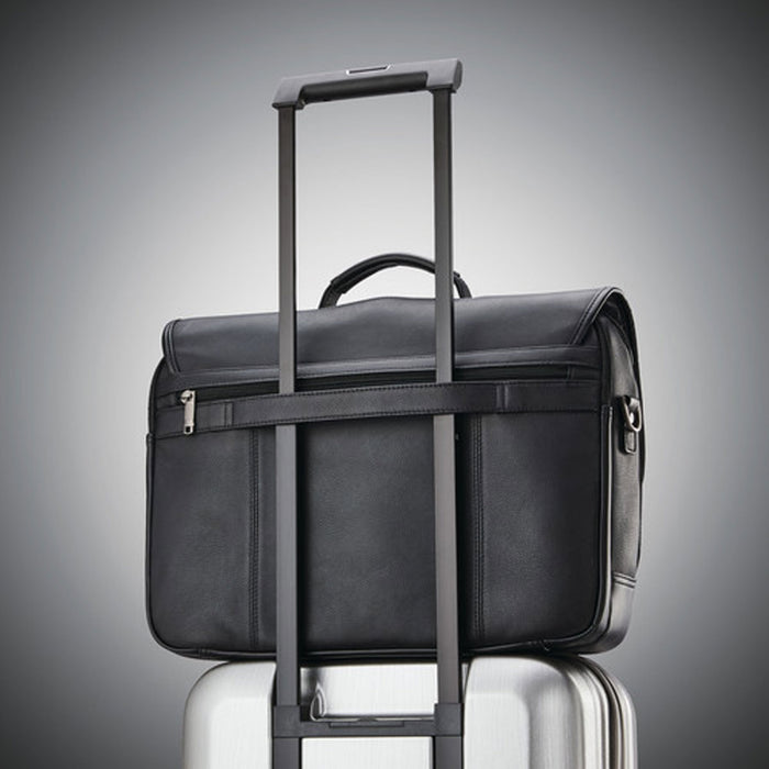 Samsonite Classic Leather Flapover - Lexington Luggage
