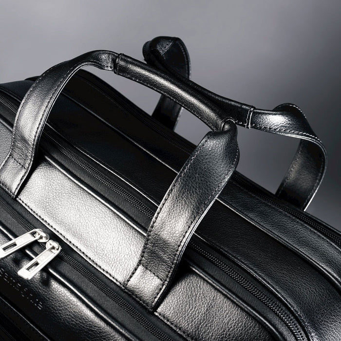 Samsonite Leather Business Cases Expandable Business Case - Lexington Luggage