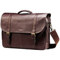 Samsonite Leather Business Cases Flapover Case Dbl Gusset - Lexington Luggage