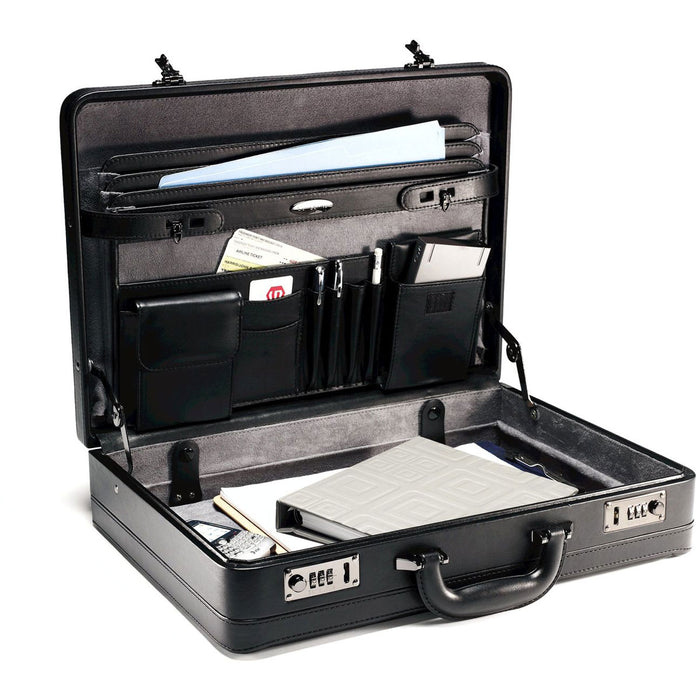 Samsonite Leather Business Cases Leather Attache - Lexington Luggage