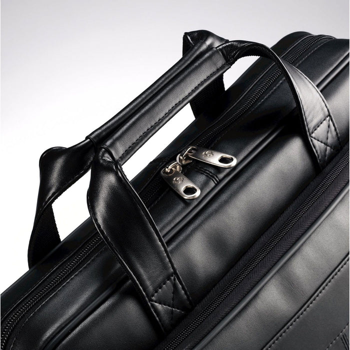Samsonite Leather Business Cases Leather Slim Brief - Lexington Luggage