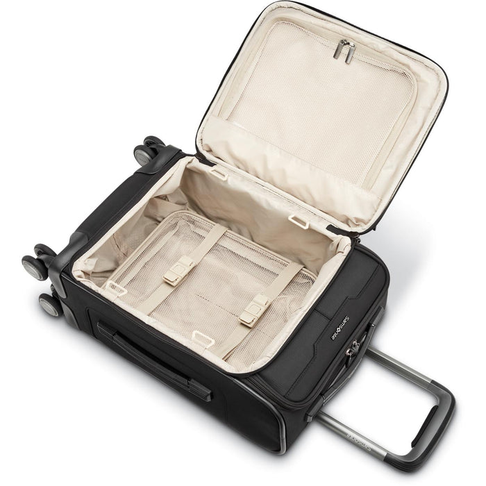 Samsonite Silhouette 17 22 X 14 X 9 Carry On Spinner - inside empty