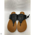Sandals Flats By Clothes Mentor In Black, Size: 10