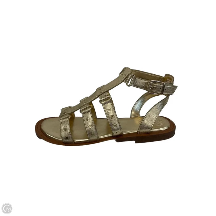 Sandals Flats By Vince Camuto In Gold, Size: 7.5