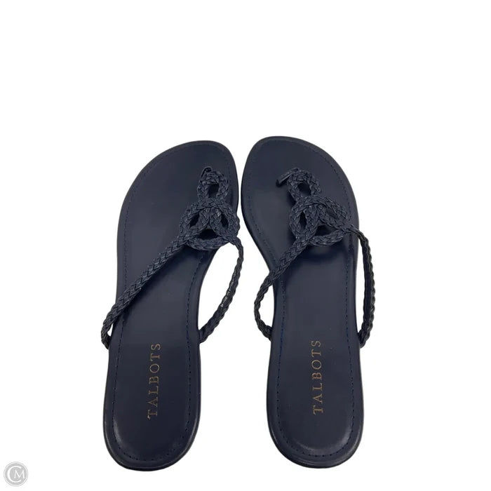 Sandals Flip Flops By Talbots In Blue, Size: 10