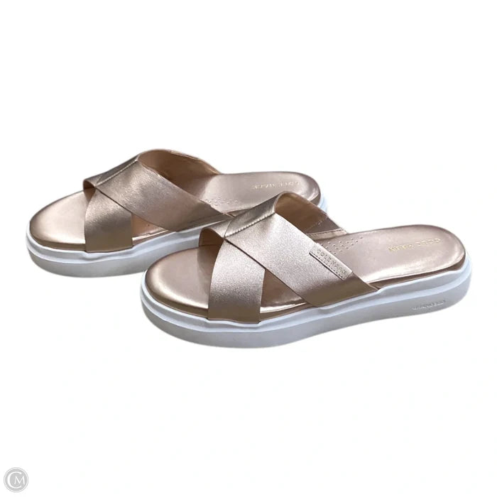 Sandals Heels Platform By Cole-haan In Pink, Size: 8
