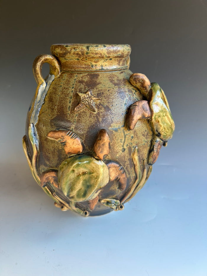 Sea Turtles Vase 10" T