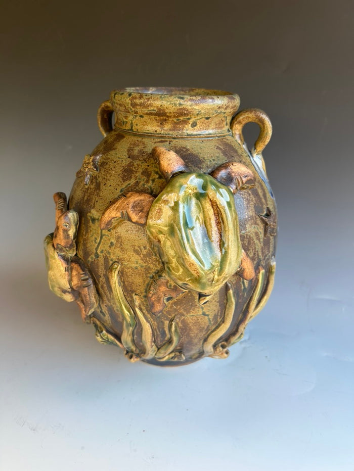Sea Turtles Vase 10" T
