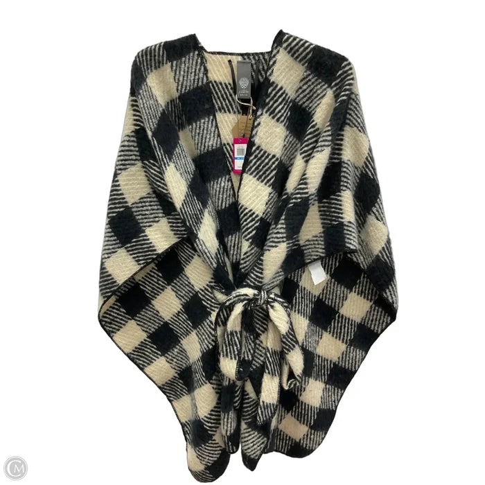 Shawl By Vince Camuto In Plaid Pattern, Size: Osfm