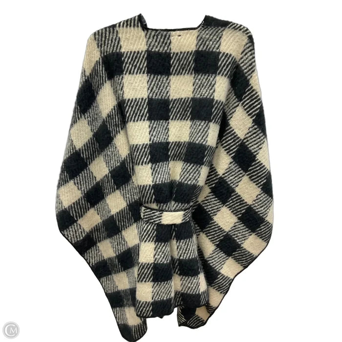 Shawl By Vince Camuto In Plaid Pattern, Size: Osfm